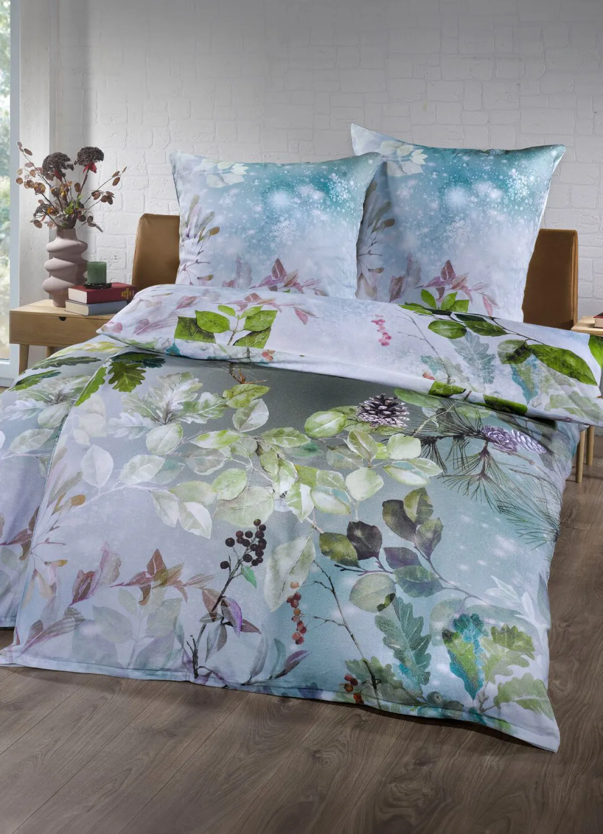 Clearance ESTELLA Flanell Bettwäsche-Garnitur von GRÜN