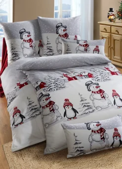 Discount FLORELLA Flausch-Biber Bettwäsche-Garnitur von MULTICOLOR