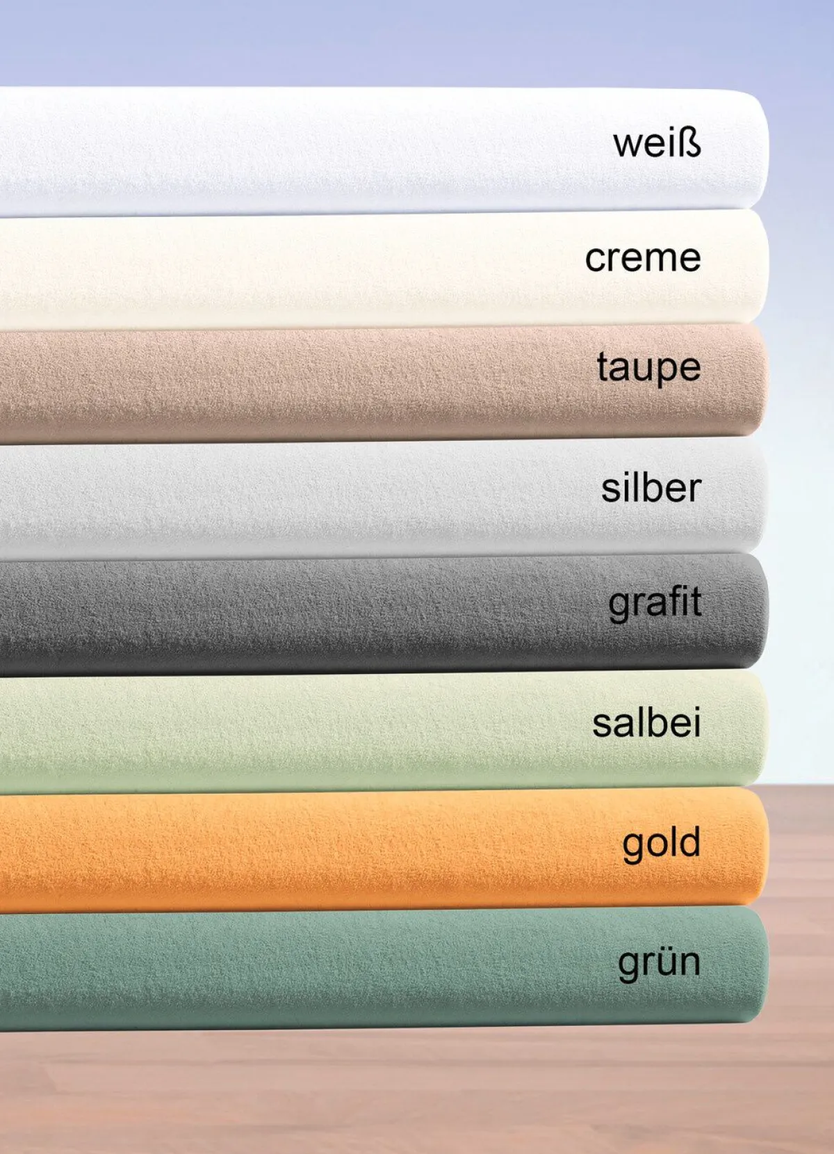 Sale IRISETTE Flauschige Jersey-Spannbetttücher aus Baumwolle GOLD