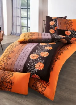 Clearance BADER Flauschige Teddy-Plüsch Bettwäsche-Garnitur BRAUN-TERRA