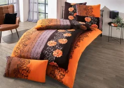 Clearance BADER Flauschige Teddy-Plüsch Bettwäsche-Garnitur BRAUN-TERRA