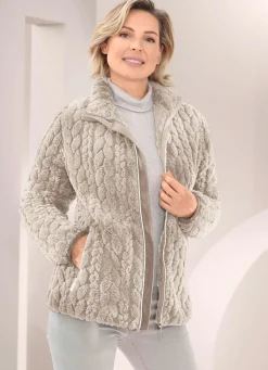 Outlet BADER Feecejacke it Zopfuter BEIGE