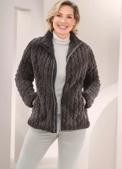Outlet BADER Feecejacke it Zopfuter BRAUN