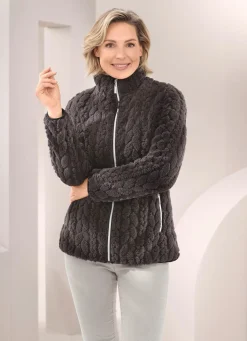 Outlet BADER Feecejacke it Zopfuter BRAUN