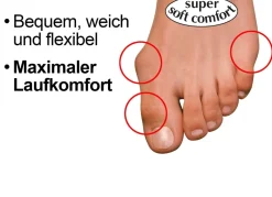 Outlet BADER Flexibler Ballerina-Stretchschuh SCHWARZ