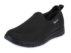 New BADER Flexibler Slipper mit elastischem Einschlupf SCHWARZ