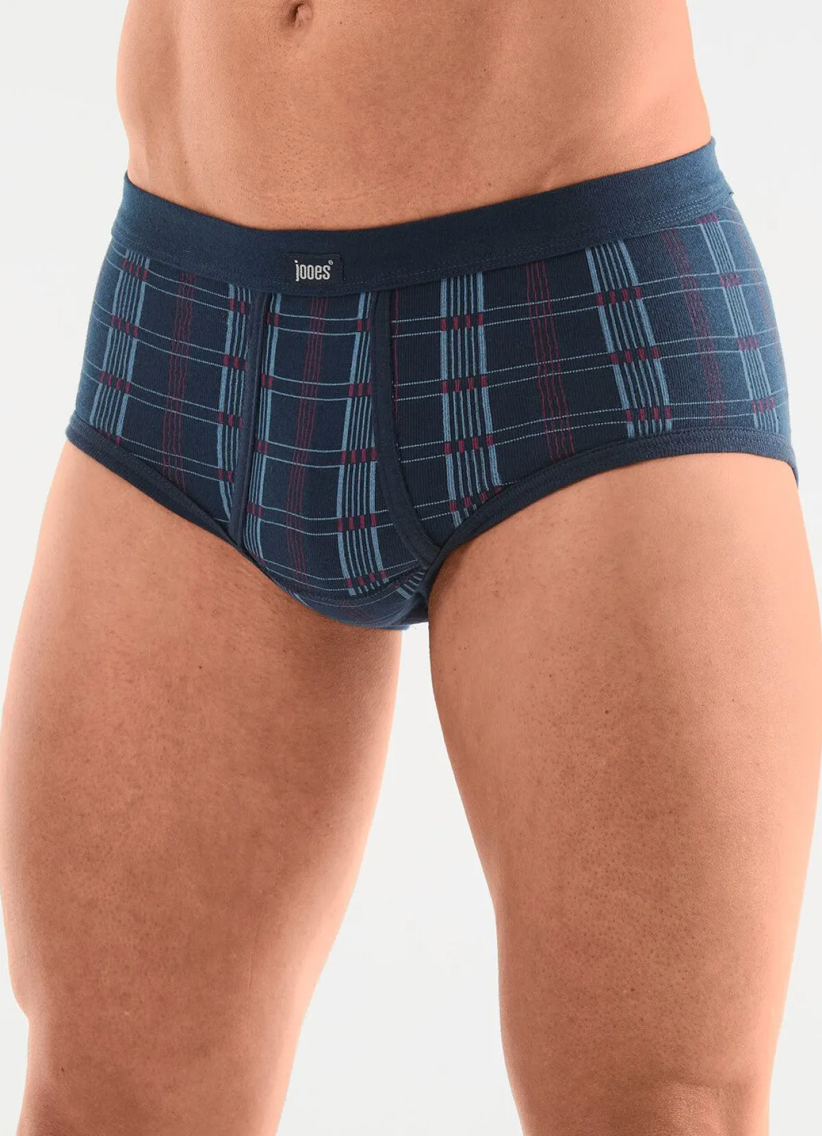 Best BADER Fünferpack Slips aus Feinripp 3X MARINE-BUNT, 2X TAUBENBLAU-BUNT