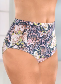 Clearance BADER Fünferpack Slips mit buntem Druckdessin JEANSBLAU-ROSÉ-BUNT