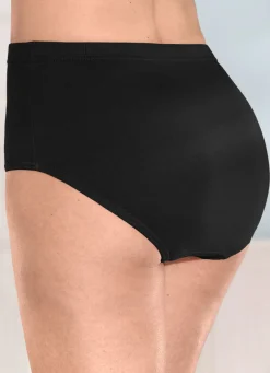 Clearance BADER Fünferpack Slips mit Dehnbund 3X ALTROSA, 2X SCHWARZ