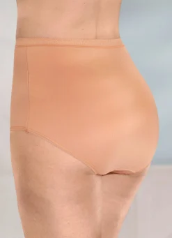 Best BADER Fünferpack Slips mit dekorativem Elastikbund BEIGE