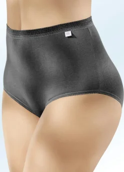 Outlet BADER Fünferpack Slips mit elastischen Abschlüssen SCHWARZ