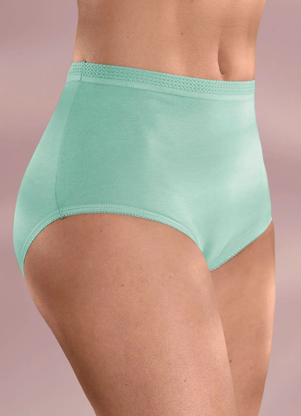 Discount BADER Fünferpack Slips mit elastischen Abschlüssen AQUA