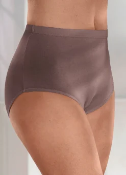 Hot BADER Fünferpack Slips mit Gummizug TAUPE