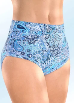 Sale BADER Fünferpack Slips mit Paisley-Druck WEISS-BLAU
