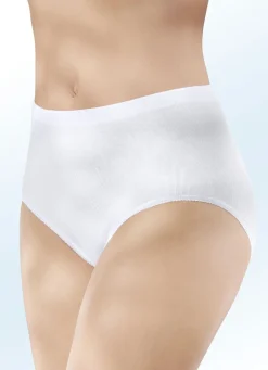 Outlet NINA VON C. Fünferpack Slips mit auswechselbarem Gummizug im Bund WEISS