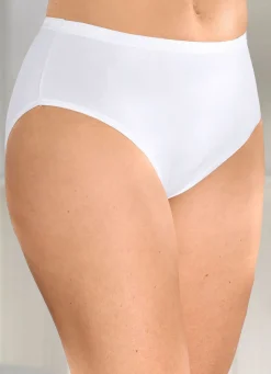 Clearance BADER Fünferpack sportive Slips WEISS