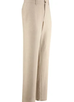 Clearance FRANCESCO BOTTI ""-Hose mit Leinen in 3 Farben NATUR