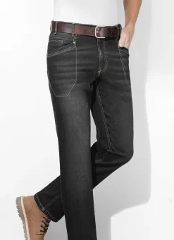 Sale FRANCESCO BOTTI ""-Jeans in 3 Farben SCHWARZ