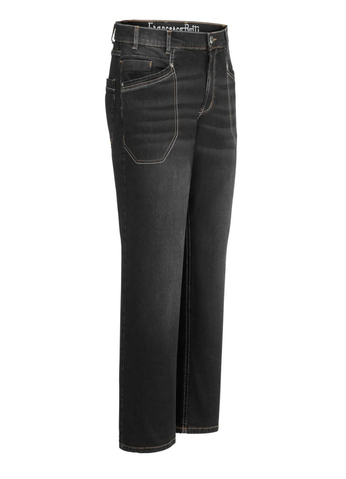 Sale FRANCESCO BOTTI ""-Jeans in 3 Farben SCHWARZ