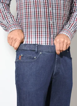 Best FRANCESCO BOTTI ""-Jeans mit Komfortbund in 3 Farben DUNKELJEANS