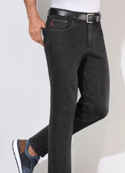 Discount FRANCESCO BOTTI ""-Jeans mit Dehnbund in 3 Farben ANTHRAZIT