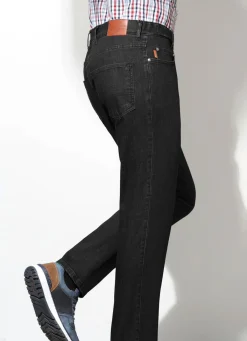 Sale FRANCESCO BOTTI ""-Jeans mit Komfortbund in 3 Farben SCHWARZ