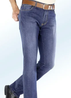 Discount FRANCESCO BOTTI ""-Unterbauch-Jeans mit Dehnbund in 3 Farben JEANSBLAU