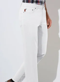 FRANCESCO BOTTI ""-Hose in 4 Farben WEISS