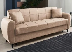 Clearance BADER Frei im Raum aufstellbare Polstermöbel mit Bettfunktion BEIGE