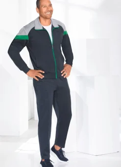 Discount BADER Freizeitanzug mit elastischen Ärmelabschlüssen MARINE-GRAU