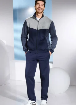 New BADER Freizeitanzug mit Seitentaschen JEANSBLAU-MARINE-GRAU MELIERT