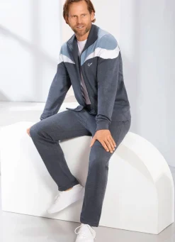 Discount BADER Freizeitanzug mit Seitentaschen JEANSBLAU-HELLBLAU MELIERT