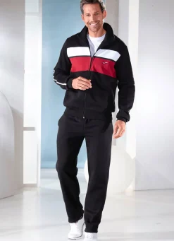 Sale BADER Freizeitanzug mit Stickerei SCHWARZ- ROT-WEISS