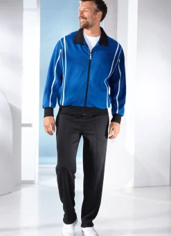Sale BADER Freizeitanzug mit Zierpaspeln ROYALBLAU-SCHWARZ