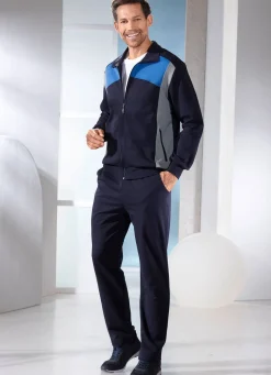 New ATHLET SPORT Freizeitanzug von „Athlet“ MARINE-ROYALBLAU-GRAU