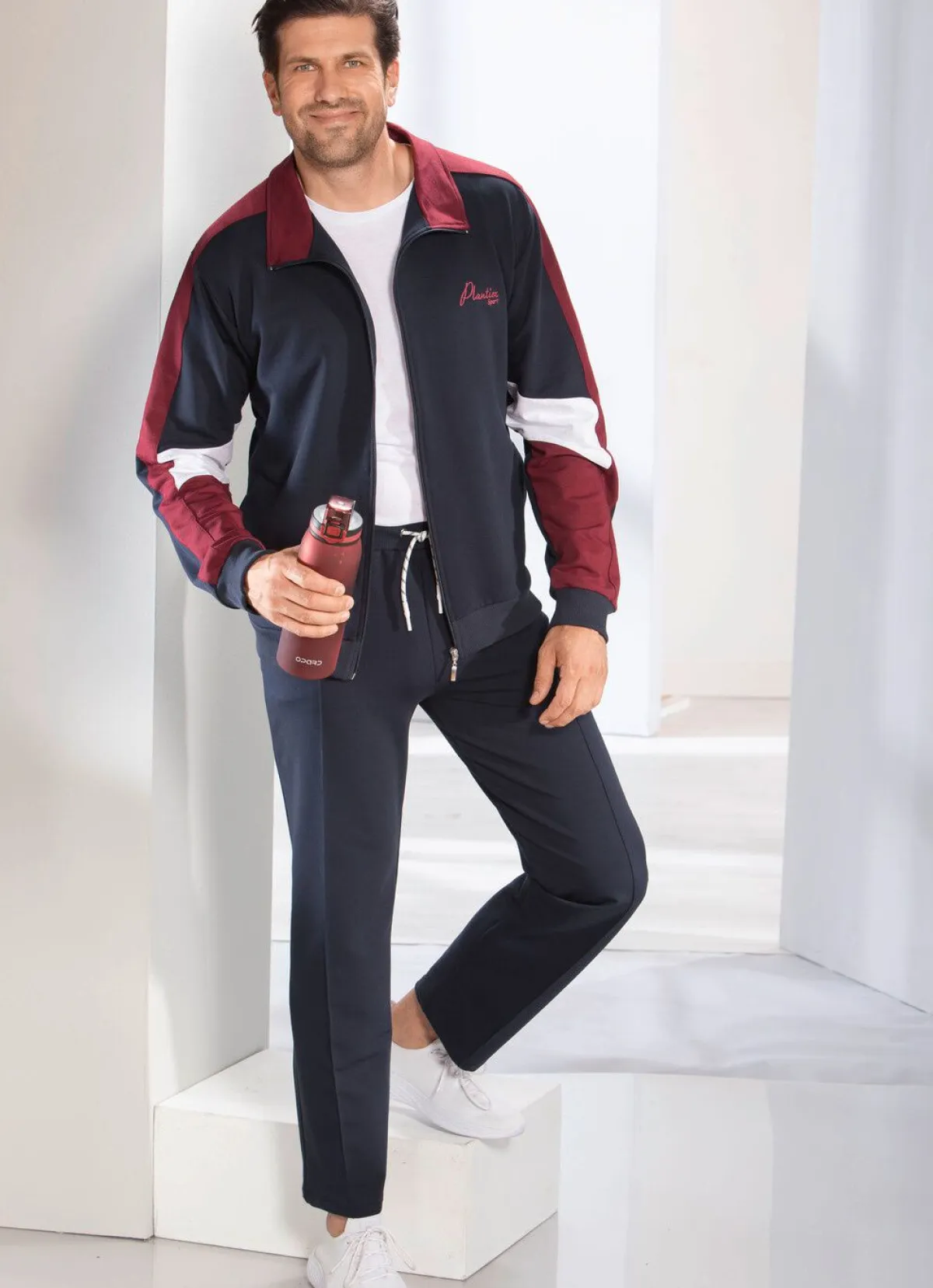 Clearance PLANTIER Freizeitanzug von „“ MARINE-BORDEAUX-WEISS