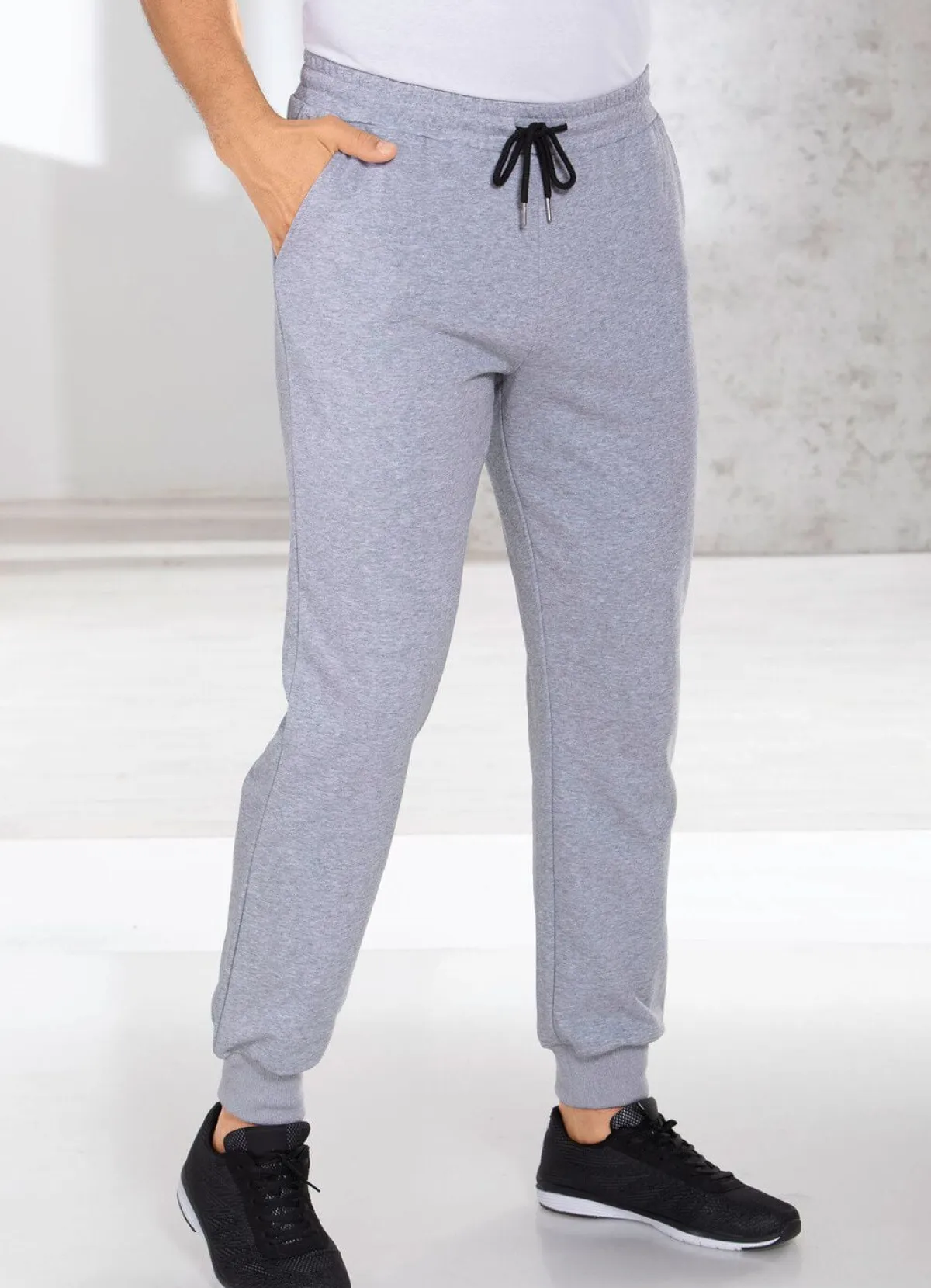 Sale BADER Freizeithose in 4 Farben HELLGRAU MELIERT