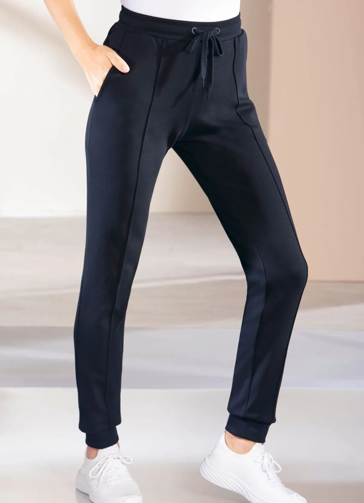 New BADER Freizeithose mit Biesennaht MARINE