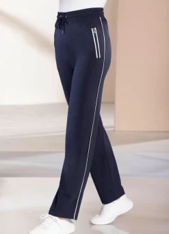 Discount BADER Freizeithose mit Kontrastpaspel MARINE