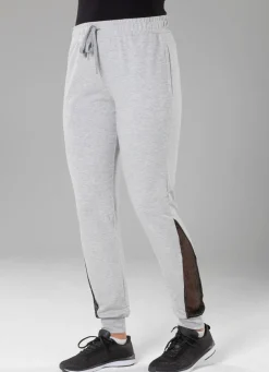 New BADER Freizeithose mit Netzeinsatz in 4 Farben SILBERGRAU MELIERT