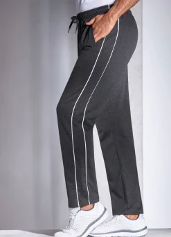 Best BADER Freizeithose mit seitlichen Paspeln ANTHRAZIT MELIERT