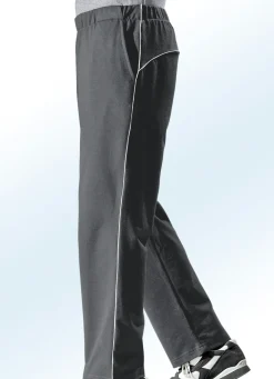 Clearance BADER Freizeithose mit Zierpaspeln ANTHRAZIT