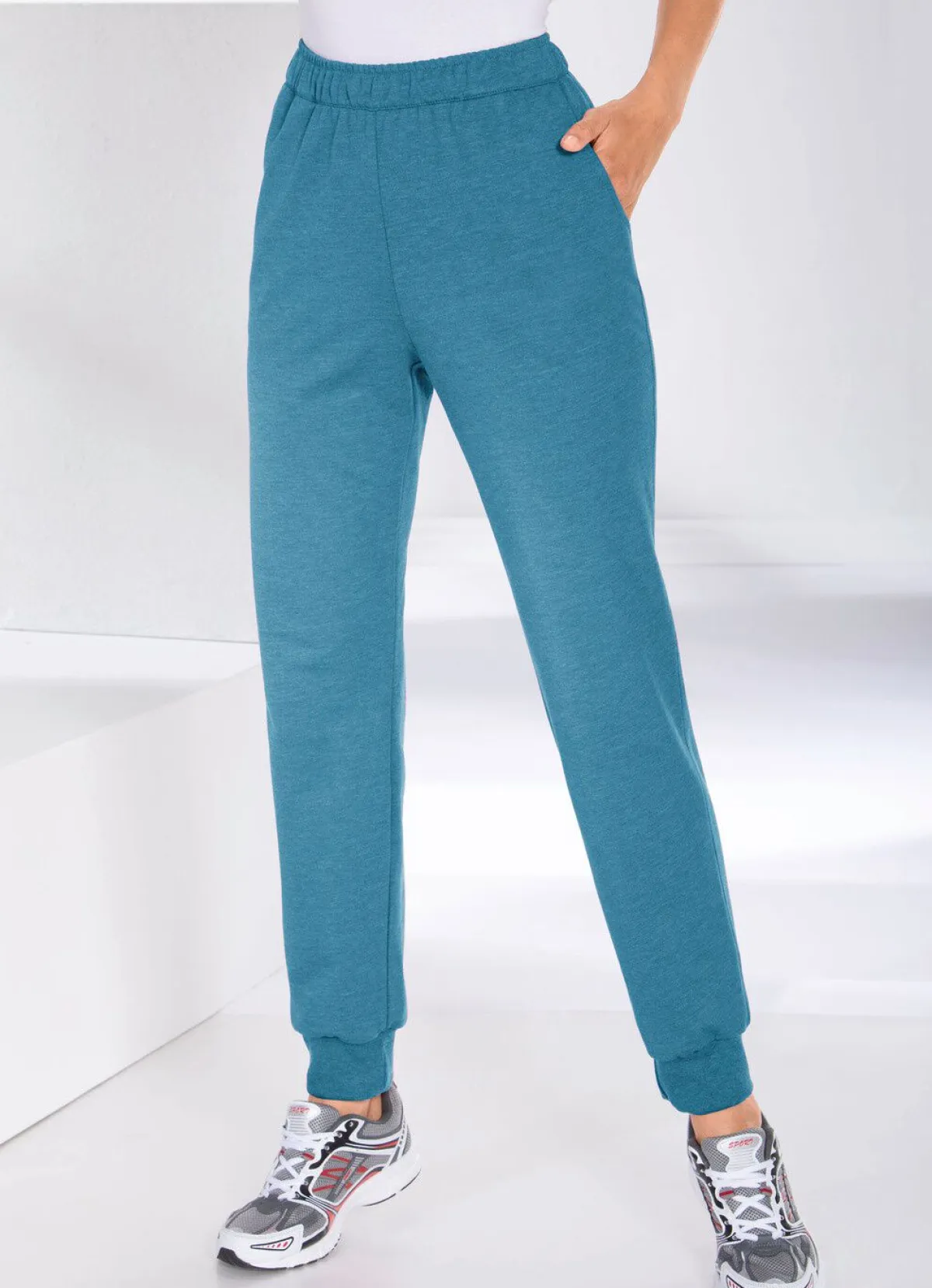 Clearance ATHLET SPORT Freizeithose von „Athlet“ in 4 Farben PETROL MELIERT