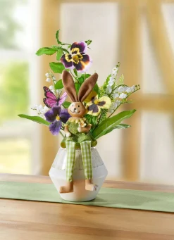 New BADER Frühlings-Gesteck BUNT