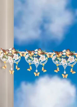 Online PLAUENER SPITZE Frühlingshafte Stangendekoration aus BUNT
