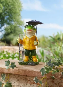 Sale BADER Frosch mit Regenmesser BUNT