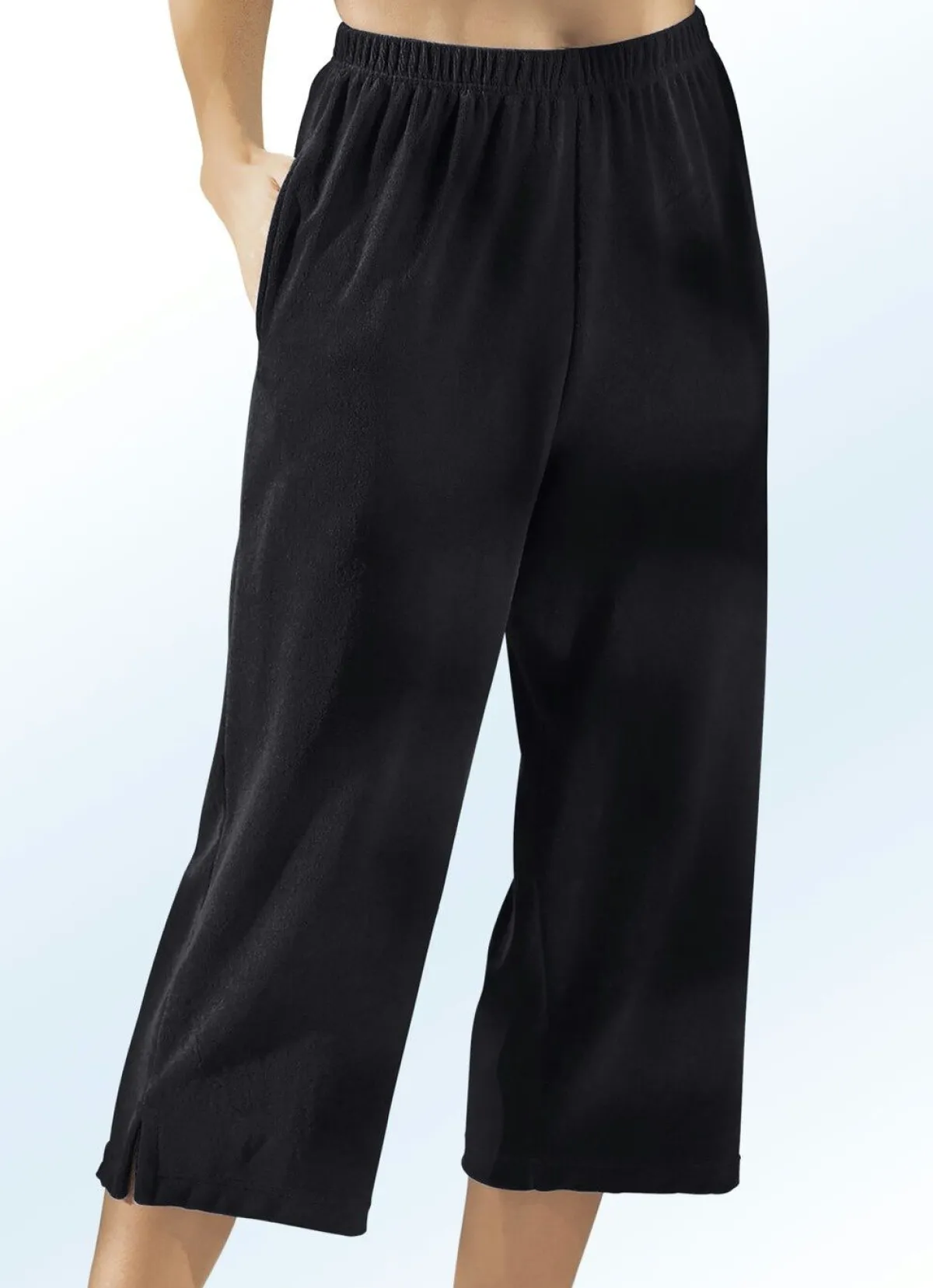 Hot BADER Frottier-Hose in Capriform SCHWARZ