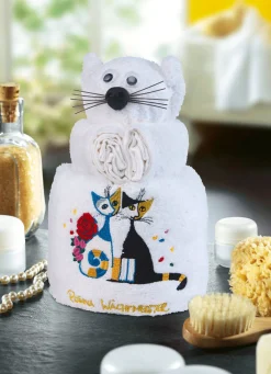 Sale ROSINA WACHTMEISTER Frottier-Katze mit Motiv von der Künstlerin