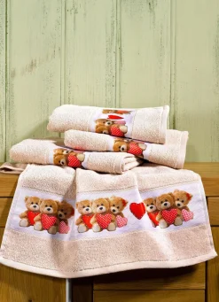 Outlet BADER Frottier-Serie mit Bärchen BEIGE