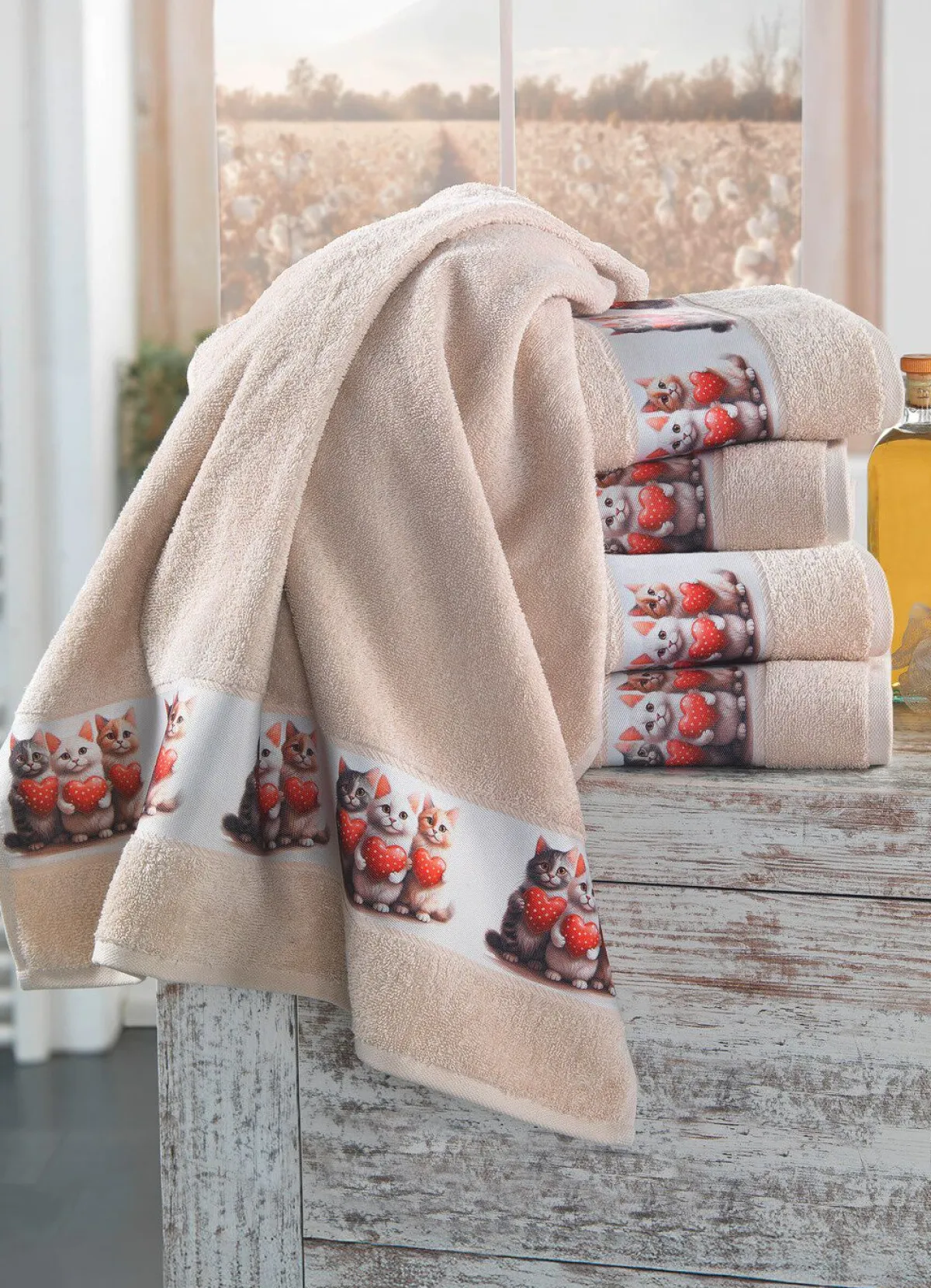 Discount BADER Frottier-Serie mit Jacquard-Bordüre BEIGE
